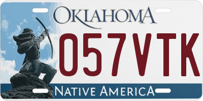OK license plate 057VTK