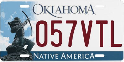 OK license plate 057VTL
