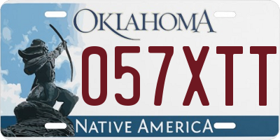 OK license plate 057XTT
