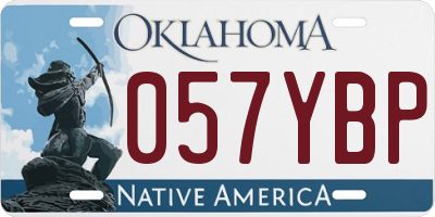 OK license plate 057YBP