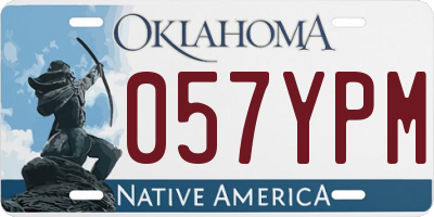 OK license plate 057YPM
