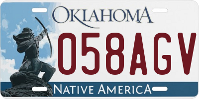 OK license plate 058AGV