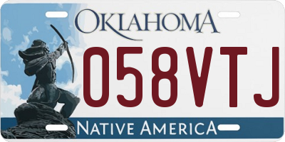 OK license plate 058VTJ