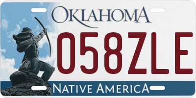 OK license plate 058ZLE