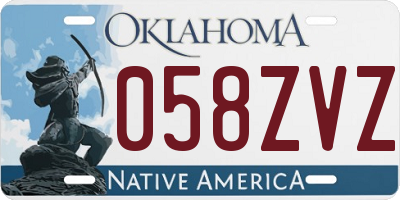 OK license plate 058ZVZ