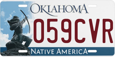 OK license plate 059CVR