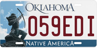 OK license plate 059EDI