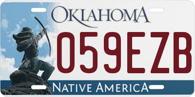 OK license plate 059EZB