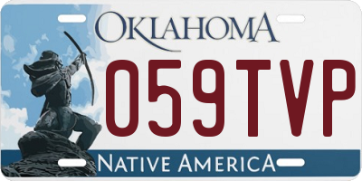 OK license plate 059TVP