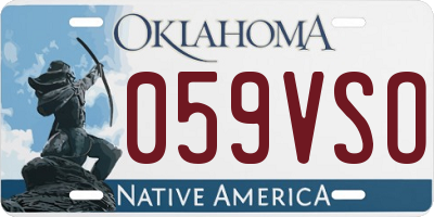 OK license plate 059VSO