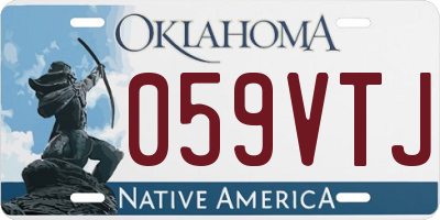 OK license plate 059VTJ