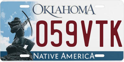 OK license plate 059VTK
