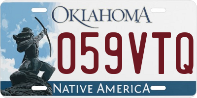 OK license plate 059VTQ