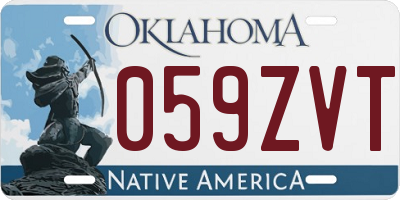 OK license plate 059ZVT