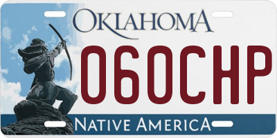 OK license plate 060CHP
