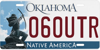 OK license plate 060UTR