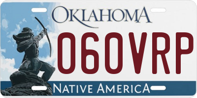OK license plate 060VRP