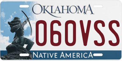 OK license plate 060VSS
