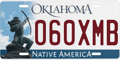 OK license plate 060XMB