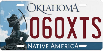 OK license plate 060XTS