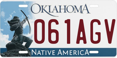 OK license plate 061AGV