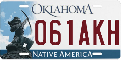 OK license plate 061AKH