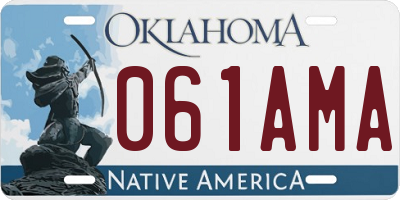 OK license plate 061AMA