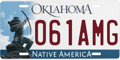 OK license plate 061AMG