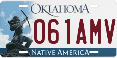 OK license plate 061AMV