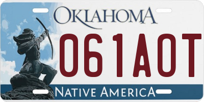 OK license plate 061AOT
