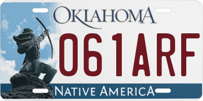 OK license plate 061ARF
