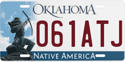 OK license plate 061ATJ