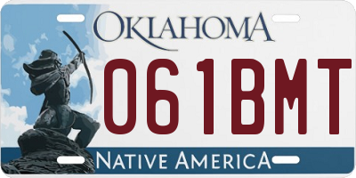 OK license plate 061BMT