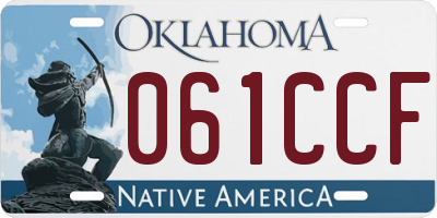OK license plate 061CCF