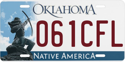 OK license plate 061CFL