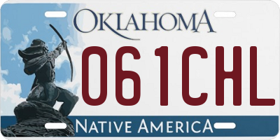 OK license plate 061CHL