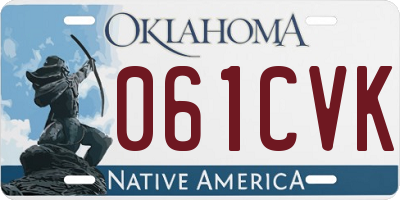 OK license plate 061CVK