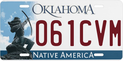 OK license plate 061CVM