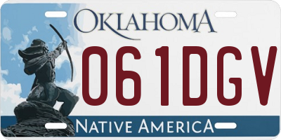 OK license plate 061DGV