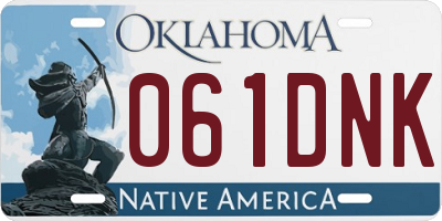 OK license plate 061DNK