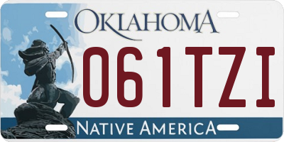 OK license plate 061TZI