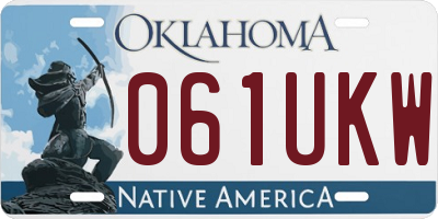 OK license plate 061UKW
