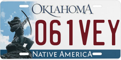 OK license plate 061VEY