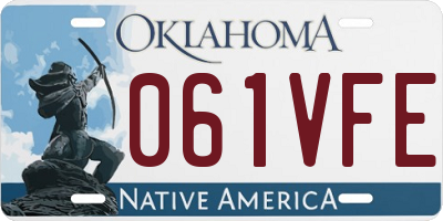 OK license plate 061VFE