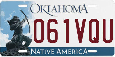 OK license plate 061VQU