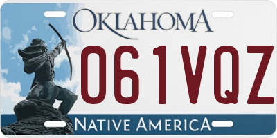 OK license plate 061VQZ