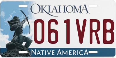 OK license plate 061VRB