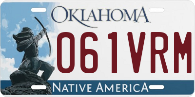OK license plate 061VRM