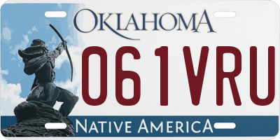 OK license plate 061VRU