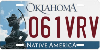 OK license plate 061VRV